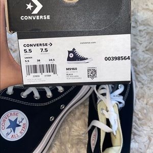 ⚠️ Black high top converse ⚠️